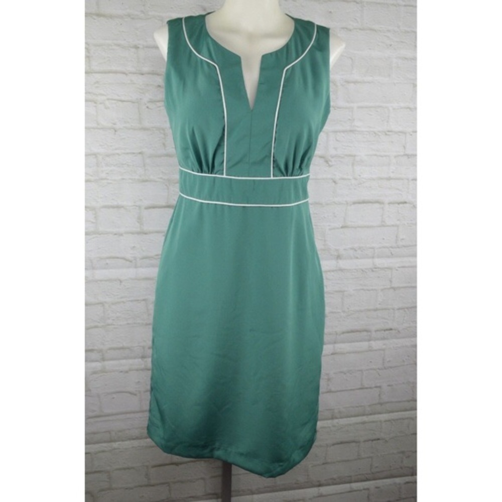 Banana Republic Green A-Line Dress sz 6